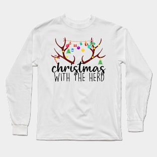 Christmas With The Herd Family Matching Tee Men Women Kids Long Sleeve T-Shirt